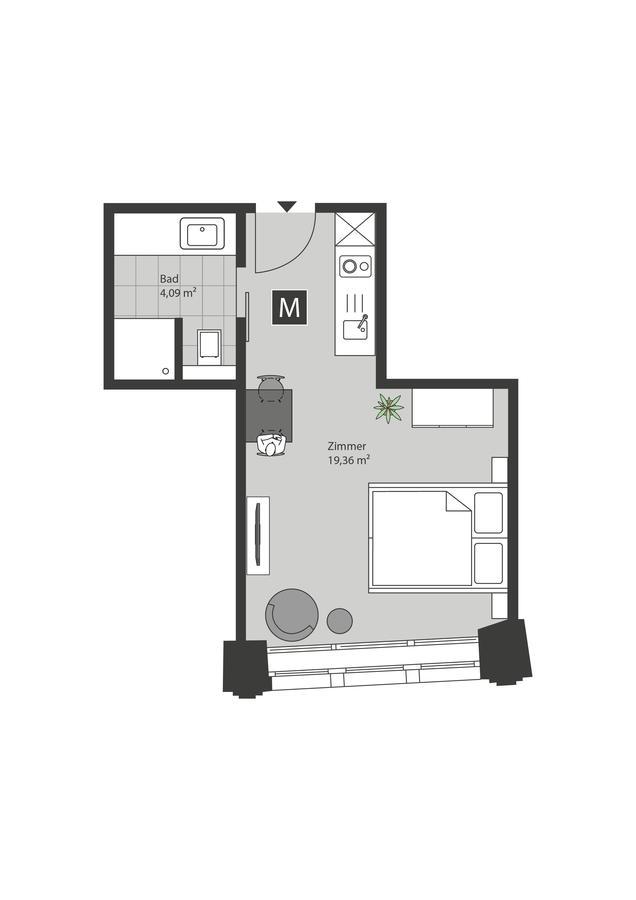 Aparthotel Ueberfluss Serviced-apartments 2*